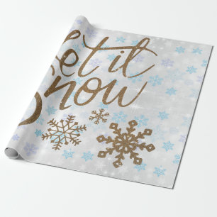 Papel De Presente Os Sparkles do ouro do divertimento deixaram-no