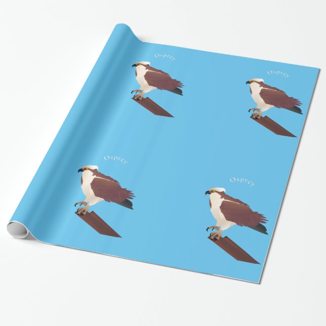 Papel De Presente Osprey Hawk Raptor Thunder_Cove (Desenrolado)