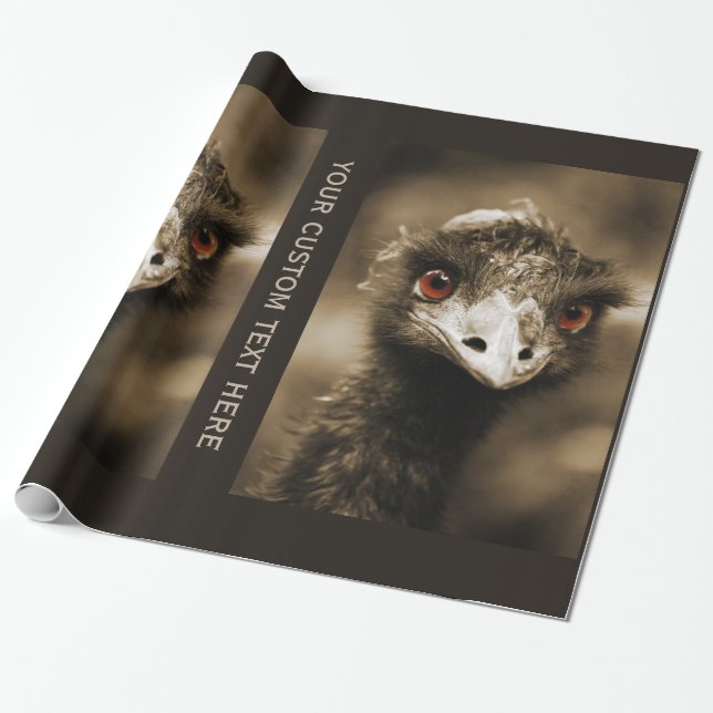 Papel De Presente Ostras Olhe papel de embalagem personalizado (Desenrolado)