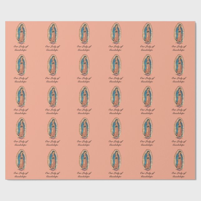 Papel De Presente Our Lady of Guadalupe Miraculous Tilma Fine Art (Aberto)