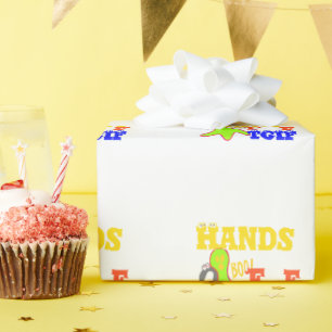 Papel De Presente Ouro Boo! Girly TGIF Obrigado Deus É Sexta-Feira H