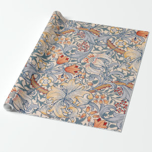 Papel De Presente Ouro Lily, William Morris