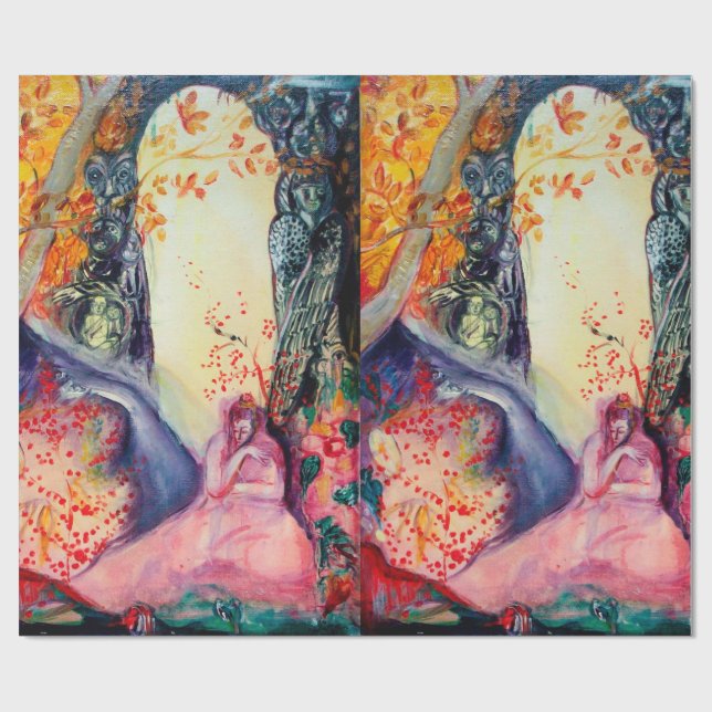 Papel De Presente OURO SONHO / Yoga Meditação Zen Garden (Aberto)