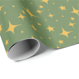 Papel De Presente Ouro Starburst Gift Wrap