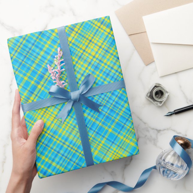 Papel De Presente Ouros Brilhantes Brilhantes — Coordenando a XADREZ (Presentear)