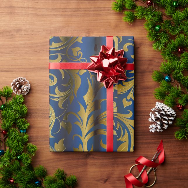 Papel De Presente Ouros - Cortinas 1 (Presente de Natal)