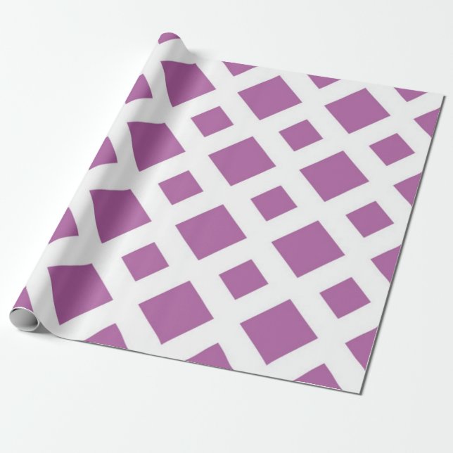 Papel De Presente Ouros de lavanda em Branco (Desenrolado)