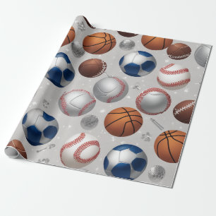 Papel De Presente Ouros, medalhas de prata, imagens de basquete