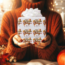 outono da folhagem de Ação de Graças Elegante