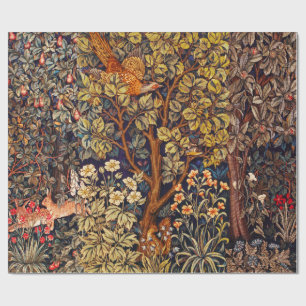 Papel De Presente OUTROS ANIMAIS FLORESTAIS DO OUTONO, Hares,Faisão,