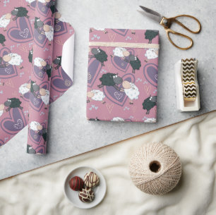 Papel De Presente Ovelha Preta Ovelha Branca Amor