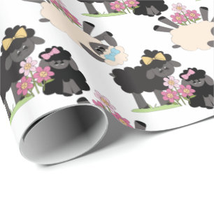 Papel De Presente Ovelhas e carneiros Adoráveis