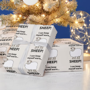 Papel De Presente Ovelhas Eu Posso Me Manter Aquecido Ovelhas