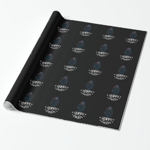 Papel De Presente Ovos de felz pascoa e Páscoa com bandeira austral