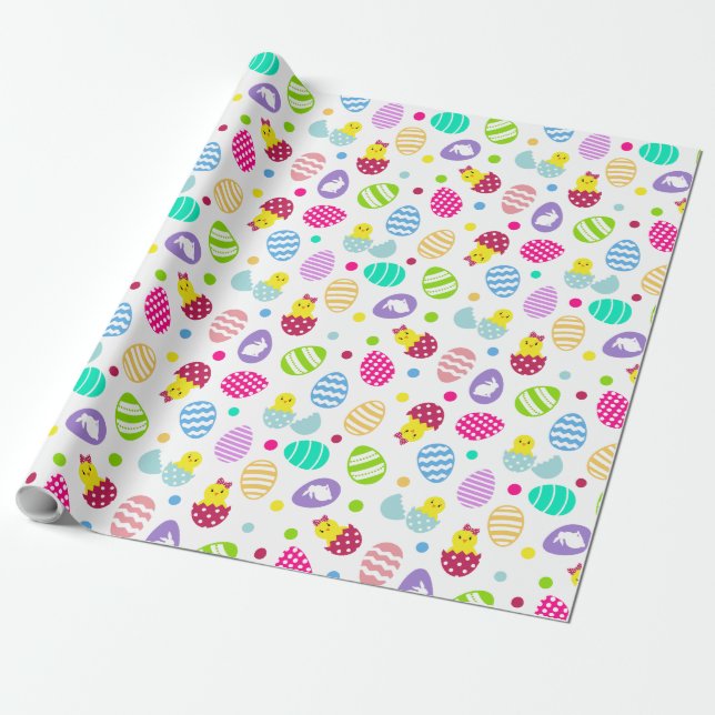 Papel De Presente Ovos de Páscoa (Desenrolado)