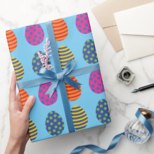 Papel De Presente Ovos De Páscoa Engraçados E Coloridos
