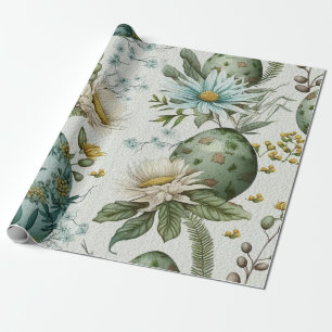 Papel De Presente Ovos de Páscoa padrão nostálgico de colheita n.o 2