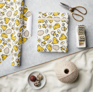 Papel De Presente Ovos e Pintinhos
