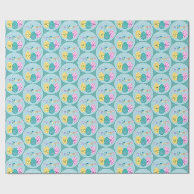 Papel De Presente Ovos felzs pascoa (Barra)