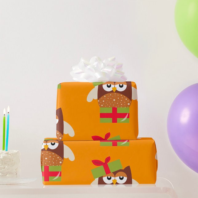 Papel De Presente Owl Gift (Criador carregado)