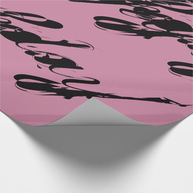 Papel De Presente Pacote de aniversário feliz russo rosa (Ponta)