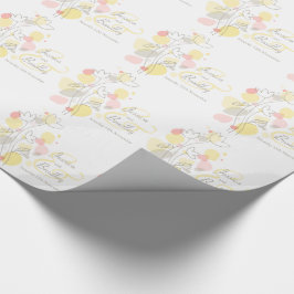 Papel De Presente Pacote de casamento personalizado de pétalas de fl