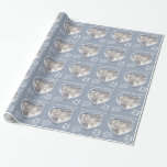 Papel De Presente Pacote de fotos do aniversário de casamento de pra<br><div class="desc">Papel de embrulho de aniversário de casamento em tons de cinza prateada. Personalize este artigo de aniversário com sua própria foto, seu nome de pai e ano de aniversário. Atualmente, lê para um incrível aniversário de 25 anos de Prata Feliz da Mãe e Pai. Belo efeito de prata líquida em...</div>