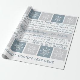 Papel De Presente Pacote de presentes personalizado multilíngue "Fer