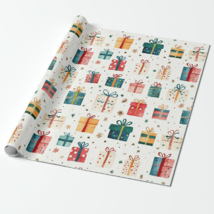 Papel De Presente Pacotes de presentes de Natal
