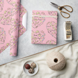 Papel De Presente Padaria Engraçada, padaria pastelaria