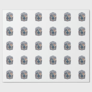 Papel De Presente Padeiro Patriótico de Massa Mãe