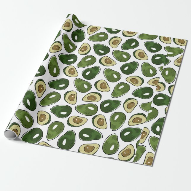 Papel De Presente Padrão abacado (Desenrolado)