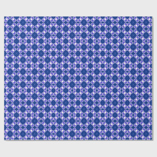 Papel De Presente Padrão Abstrato Azul