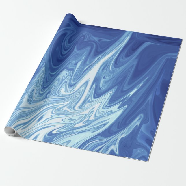 Papel De Presente Padrão abstrato de Aquarela (Desenrolado)