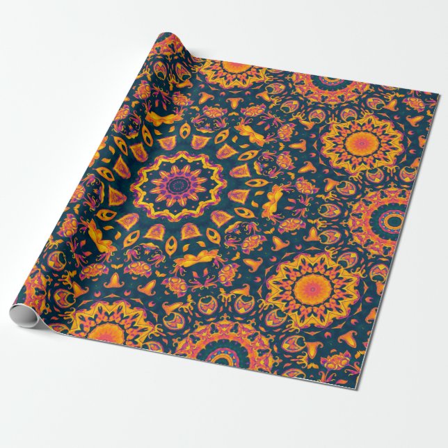 Papel De Presente padrão abstrato islâmico, estilo arábico. Sem cost (Desenrolado)