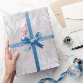 Papel De Presente Padrão Abstrato Luxo Pérola Prata Brilho Gelo