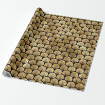 Padrão Art Déco Preto e Dourado