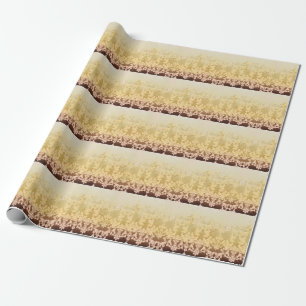 Papel De Presente Padrão barroco venenoso, luxo ornamental.