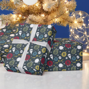 Papel De Presente Padrão Bauble HOGWARTS™ House Holiday