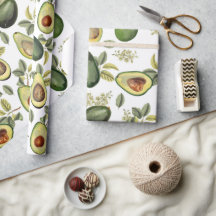 Padrão Botânico Avocado Por Aquarela