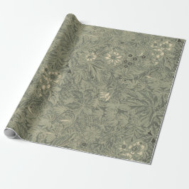 Papel De Presente Padrão Botânico Russo Decorativo Vintage
