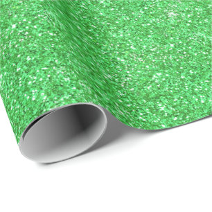 Papel De Presente Padrão brilhante verde