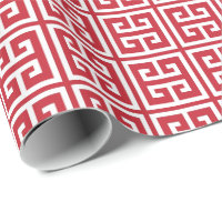 Padrão-chave grego vermelho de amora