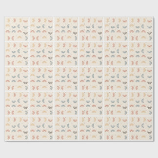 Papel De Presente Padrão contínuo de Arcos Arco-íris Boho