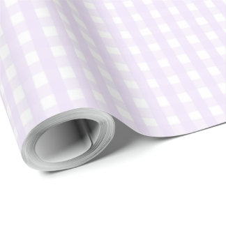 Papel De Presente Padrão contínuo de Ginga Lilás com Xadrez Pintado