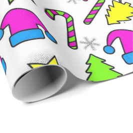 Papel De Presente Padrão contínuo de Natal colorido das férias