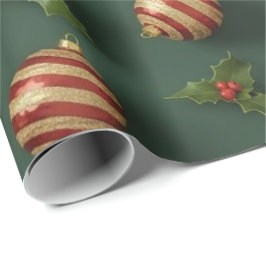 Papel De Presente Padrão contínuo de presentes e enfeites de Natal