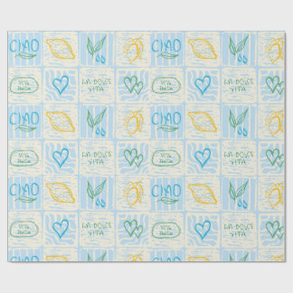 Papel De Presente Padrão contínuo decorativo estilo Amalfi