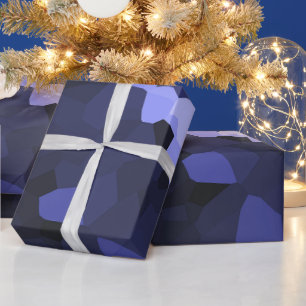 Papel De Presente Padrão Cristalizado de Tonalidade Roxa