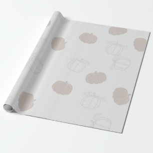 Papel De Presente Padrão da estação de outono do outono da Pumpkin d